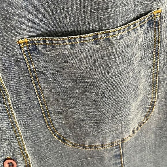 ARMANI Vintage Lightweight Denim Shirt - Picture 4 of 6